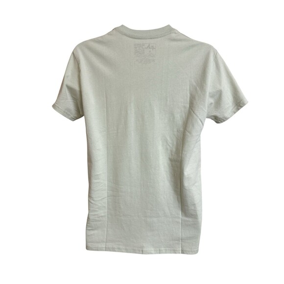 NWT Phluid Project T-Shirt Unisex S Light Green Floral Peace Sign 100% Cotton - Picture 4 of 7